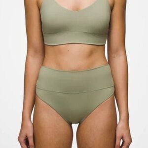 NWT PrAna Green Aurelia High Waist Bikini Bottom XS